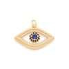 Dije de ojo con circonias de colores enchapado en oro de 18k 2 dijes de ojo con circonias de colores enchapadas en oro de 18k 1
