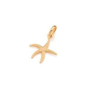 Dijes estrella de mar enchapadas en oro 18k
