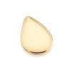 Dijes maxi-gota liso enchapadas en oro 18k