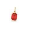 dije rectangular cristal rojo