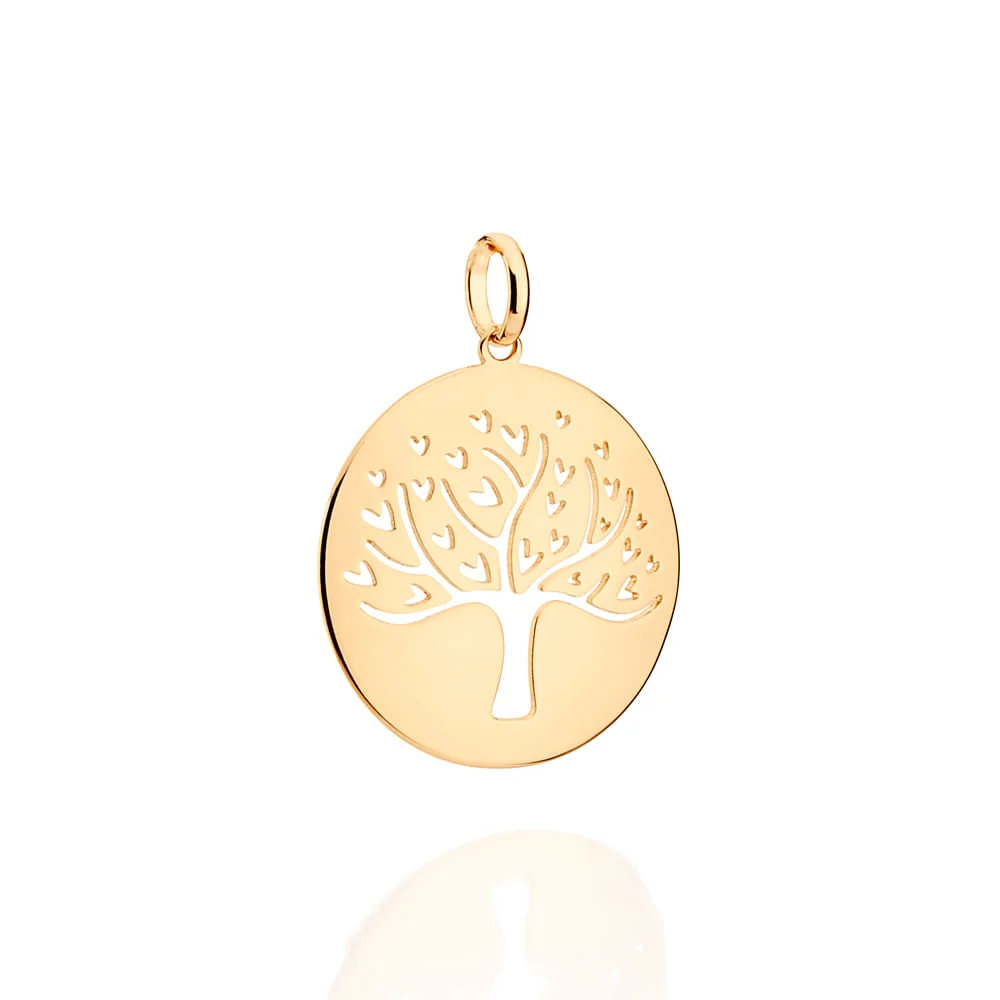 Dije Medalla Árbol de Vida Enchapados en Oro 18K 3 Dije Medalla Árbol de Vida Enchapados en Oro 18K