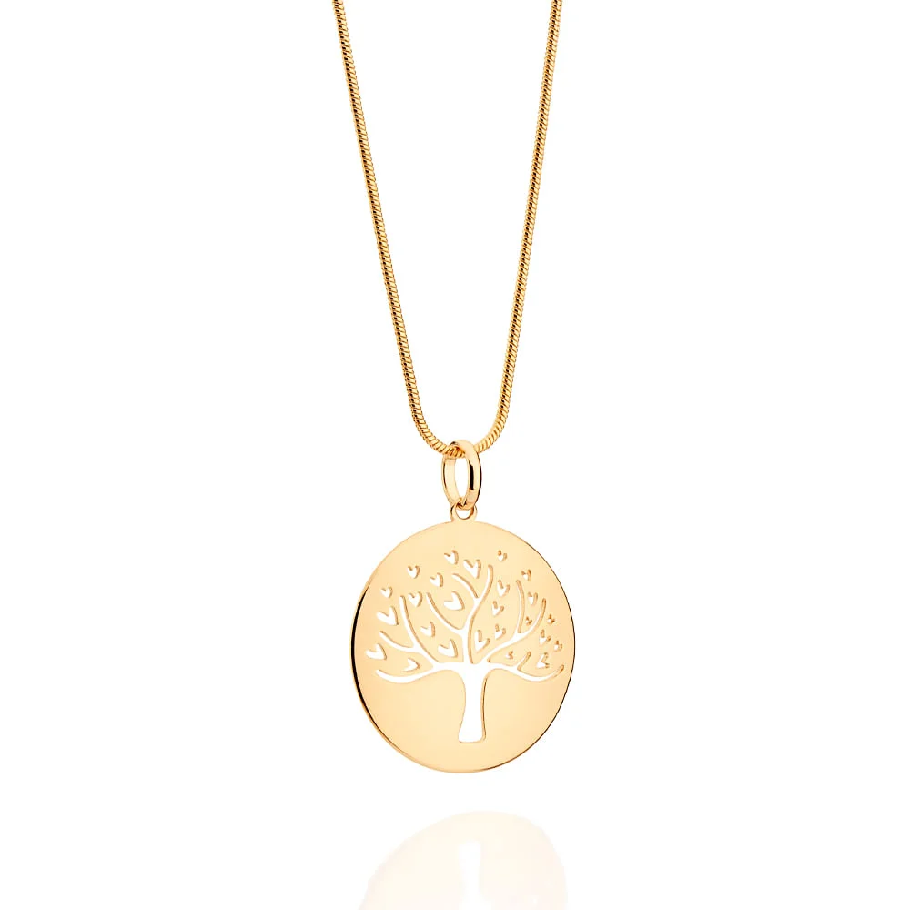 Dije Medalla Árbol de Vida Enchapados en Oro 18K 4 Dije Medalla Árbol de Vida Enchapados en Oro 18K - Imagen 2