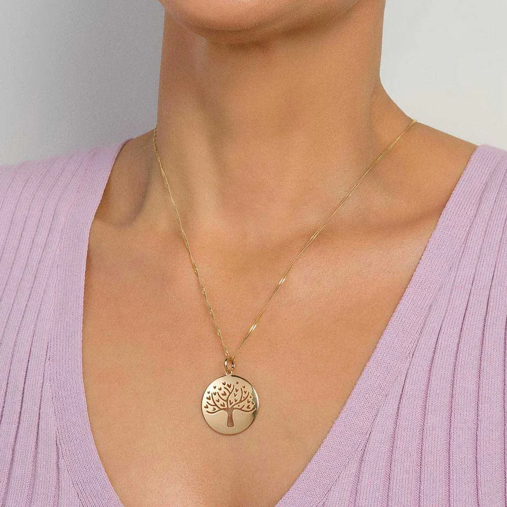 Dije Medalla Árbol de Vida Enchapados en Oro 18K 5 Dije Medalla Árbol de Vida Enchapados en Oro 18K - Imagen 3