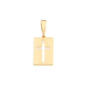 Dije Cruz Enchapado en Oro 18K