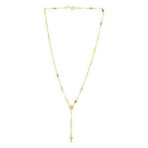 Gargantilla Rosario de Colores Enchapados en Oro 18K