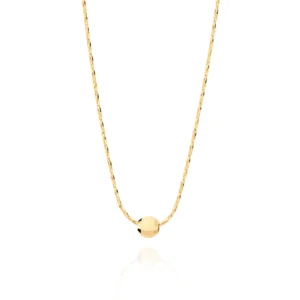 Gargantilla de Bolita Enchapados en Oro 18K