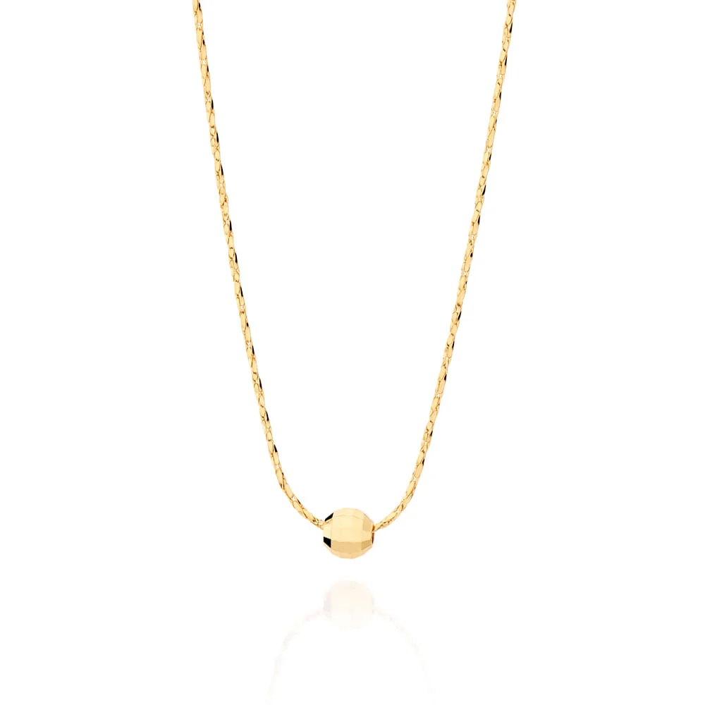 Gargantilla de Bolita Enchapados en Oro 18K 3 Gargantilla de Bolita Enchapados en Oro 18K