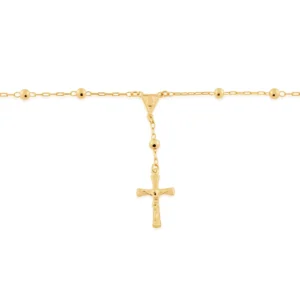 Alternative view of Gargantilla De Rosario Enchapada En Oro18K