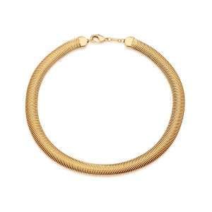 Gargantillas de cola de ratón enchapadas en oro de 18k