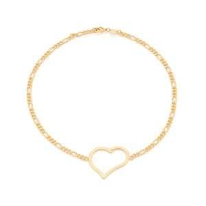 Gargantillas de corazón grande enchapadas en oro de 18k