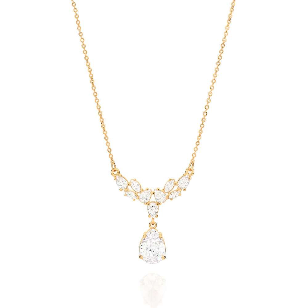 Gargantillas formada por cadena de eslabones de candado lam, compuesta por un dije de circonia 3 Gargantillas formada por cadena de eslabones de candado lam, compuesta por un dije de circonia