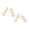 kit de argollas con circonia de corazon enchapadas en oro de 18k 1