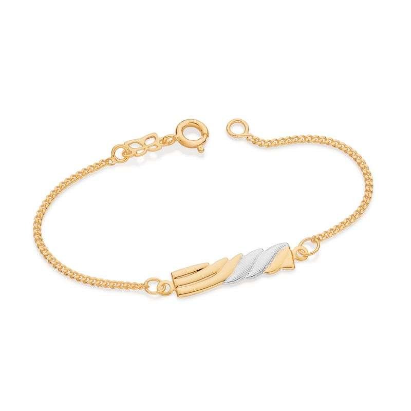 Pulsera de niños enchapada en oro de 18k 3 Pulsera de niños enchapada en oro de 18k