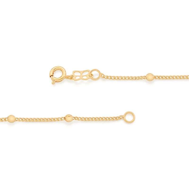 Pulsera con bolas lisas enchapadas en oro de 18k 4 Pulsera con bolas lisas enchapadas en oro de 18k - Imagen 2
