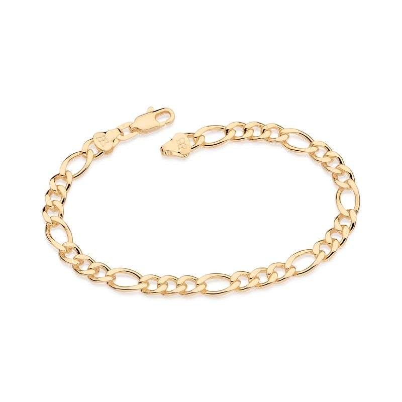 Pulsera de eslabones gruesos enchapadas en oro 18k 3 Pulsera de eslabones gruesos enchapadas en oro 18k