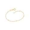 Pulseras de niñas con bolas enchapadas en oro de 18k