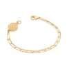 Pulseras de san benito enchapadas en oro 18k 1 pulseras de san benito enchapadas en oro 18k 20 cm