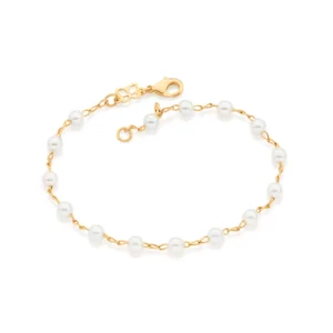 Pulseras con Perlas Enchapadas En Oro 18K