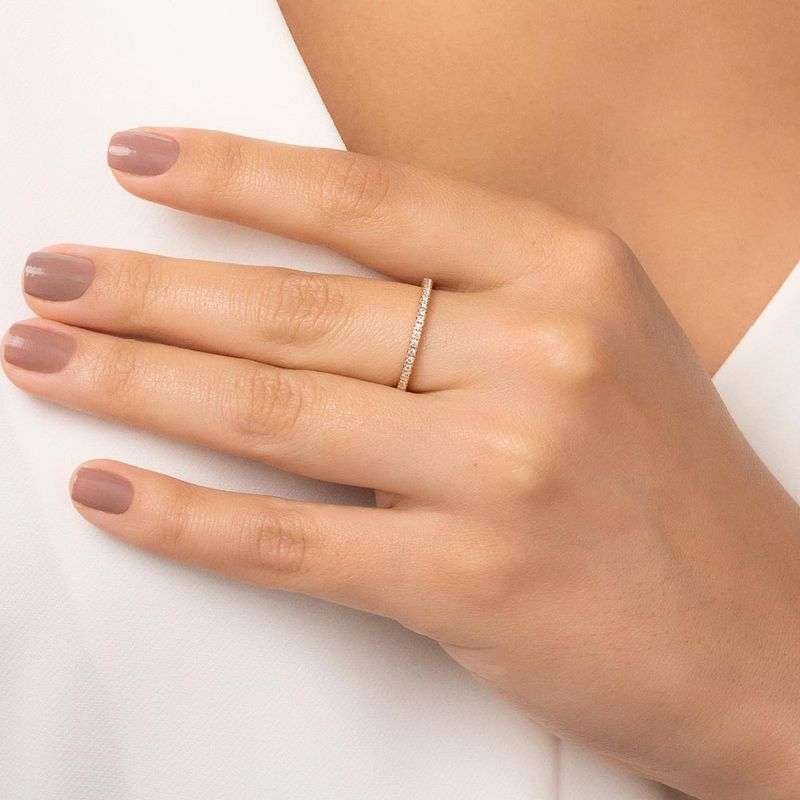 Sortijas con circonias enchapadas en oro de 18k 5 Sortijas con circonias enchapadas en oro de 18k - Imagen 3