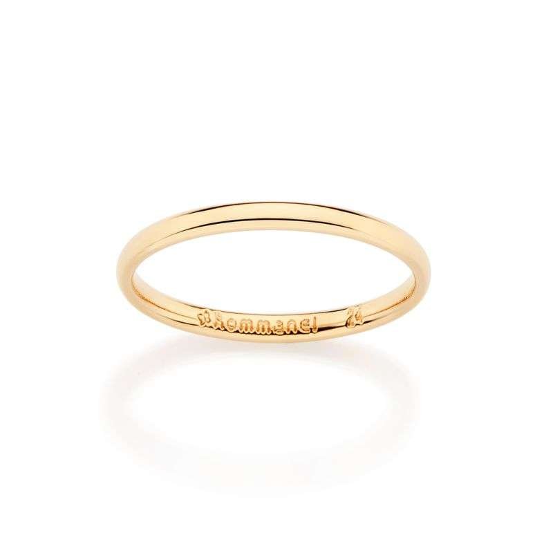 Anillo de matrimonio enchapado en oro de 18k 4 Anillo de matrimonio enchapado en oro de 18k - Imagen 2