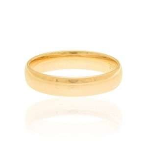 Anillo de matrimonio enchapado en oro de 18k