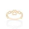 Anillo de patita de perro y infinito enchapadas en oro de 18k 1 sortijas de patita de perro y infinito enchapadas en oro de 18k 1