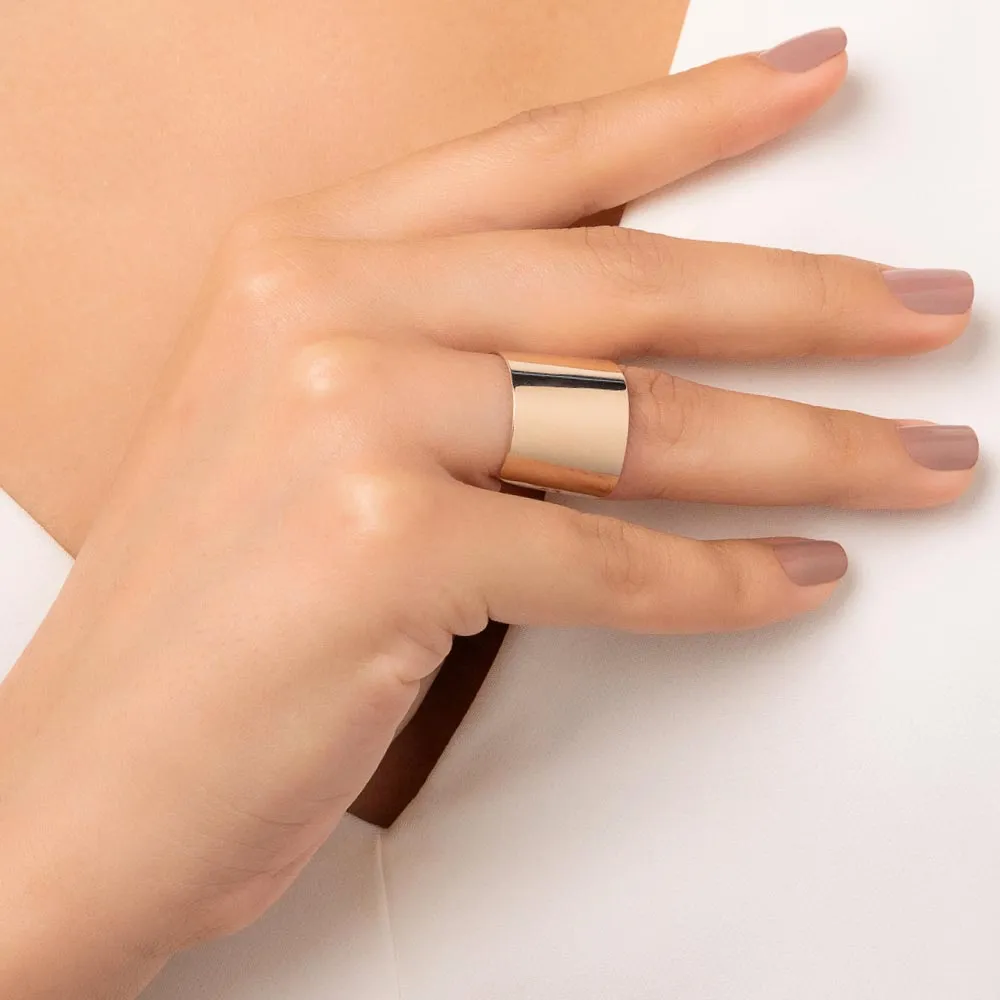 Sortijas gruesa enchapadas en oro 18K 5 Sortijas gruesa enchapadas en oro 18K - Imagen 3