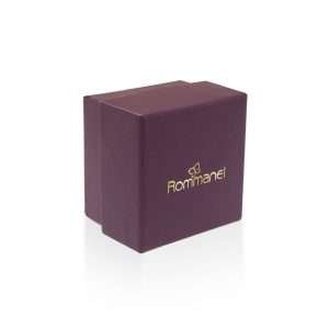 Alternative view of Anillo maxi de circulos enchapadas en oro de 18k