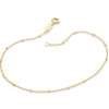 Tobilleras de bolitas enchapadas en oro de 18k 1 tobilleras de bolitas enchapadas en oro de 18k 25 cm